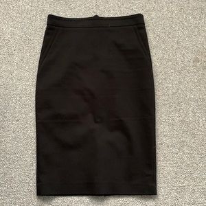 Black pencil skirt